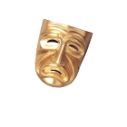 Tragedy Mask Gold