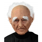 Creepy Old Man Mask W Hair