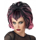 Wig Goth Flip Black Pink