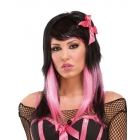 Wig Dark Fairytale Black/Pink