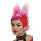 Double Mohawk Wig Red Hot Pink
