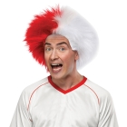 Sports Fun Wig Red White