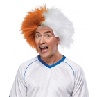 Sports Fun Wig Orange White