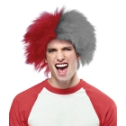 Sports Fun Wig Red Grey