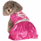 Pet Costume Pink Supergirl Xlg