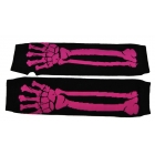 Long Glove Pink Bone Print