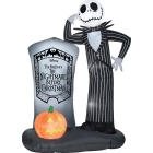 Airblown Jack Skellington Tomb