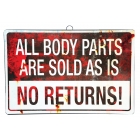All Body Parts Are Sold As Is