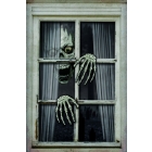 Window Skull And Hand Fake