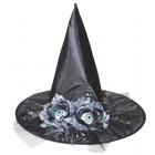 Witch Hat W/Flowers Eyes 17 In