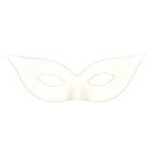 Harlequin Mask Satin White