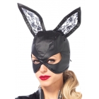 Mask Bunny Leather Blk