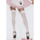 Thigh High White With Wht Bow