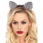 Cat Ears Studded Silver Adult