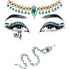 Cleopatra Jeweled Face Sticker