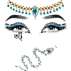 Cleopatra Jeweled Face Sticker