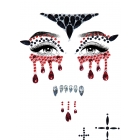 Vampire Jeweled Face Sticker