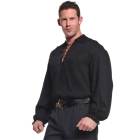 Pirate Shirt Adult Blk Xxlarge