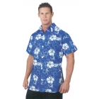 Hawaiian Shirt Blue Ad One Sz