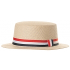 Straw Hat With Flag Band - Adult