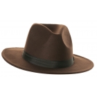 Brown Fedora Hat - Adult