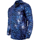 Tiger Shirt Blue Sequin Ad Xxl